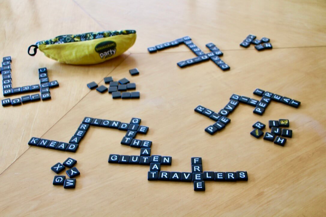 Playing Bananagrams - can you tell what I spelled?