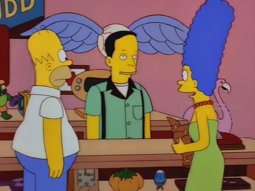 I like how they did not even try to hide that John is John Waters. Photo: simpsons.wikia.com