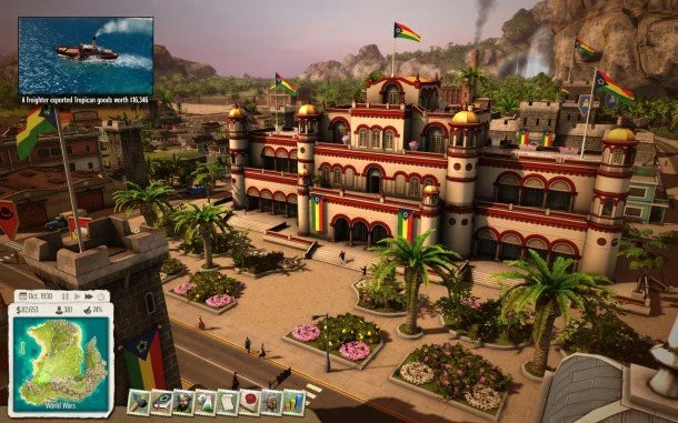 Of course there is a great Presidential Palace for you... PHOTO: http://www.pcgamer.com/tropico-5-review/