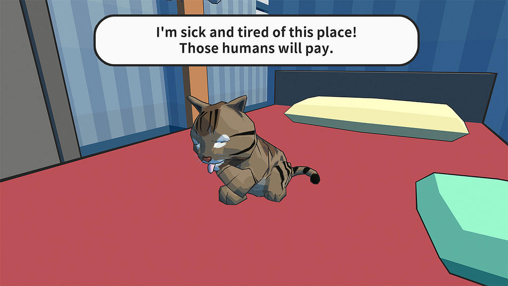 Every time you start off again, your cat gives its' reason for being a jerk... PHOTO: http://blog.us.playstation.com/2016/03/10/catlateral-damage-pounces-onto-ps4-march-22nd/