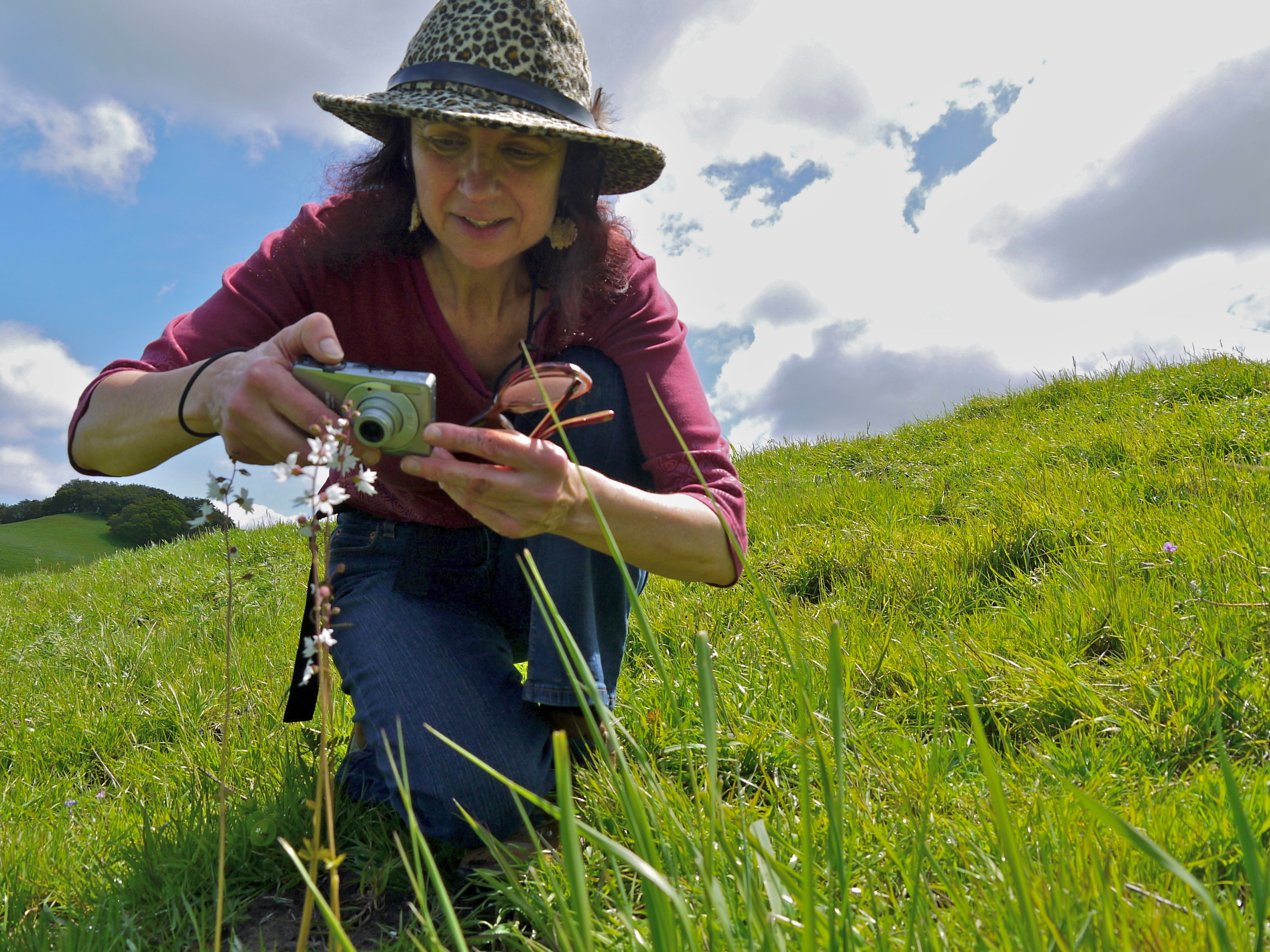 Jacqueline Lasahn catches a woodland star at Briones Regional Park.