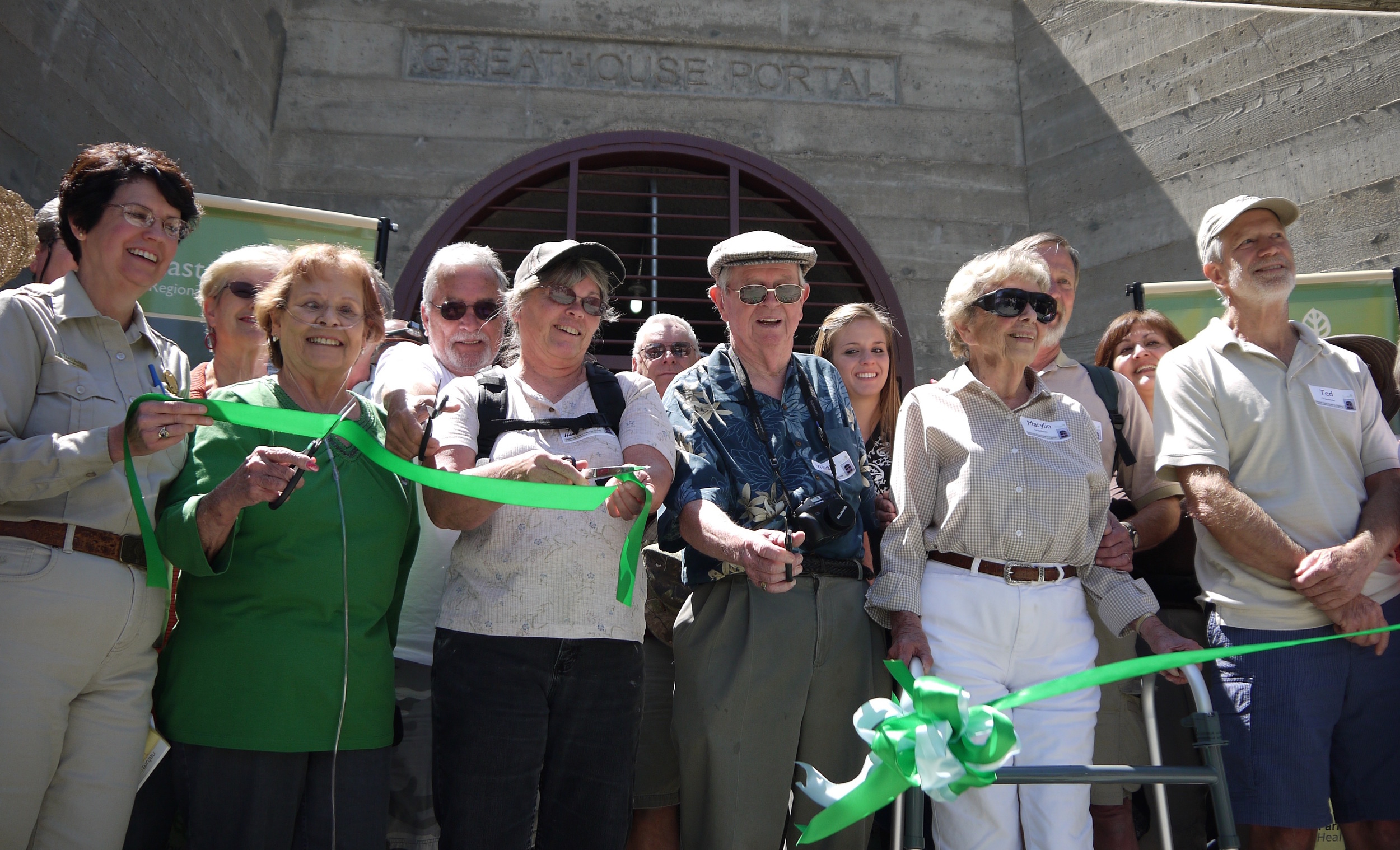 The ribbon is cut for the new and improved Greathouse Portal in May of 2012.