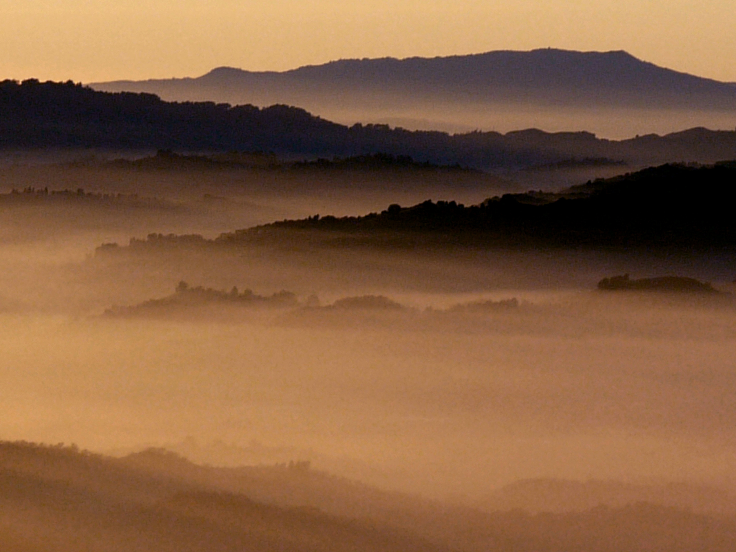 The view from Eagle Peak on a foggy January afternoon.