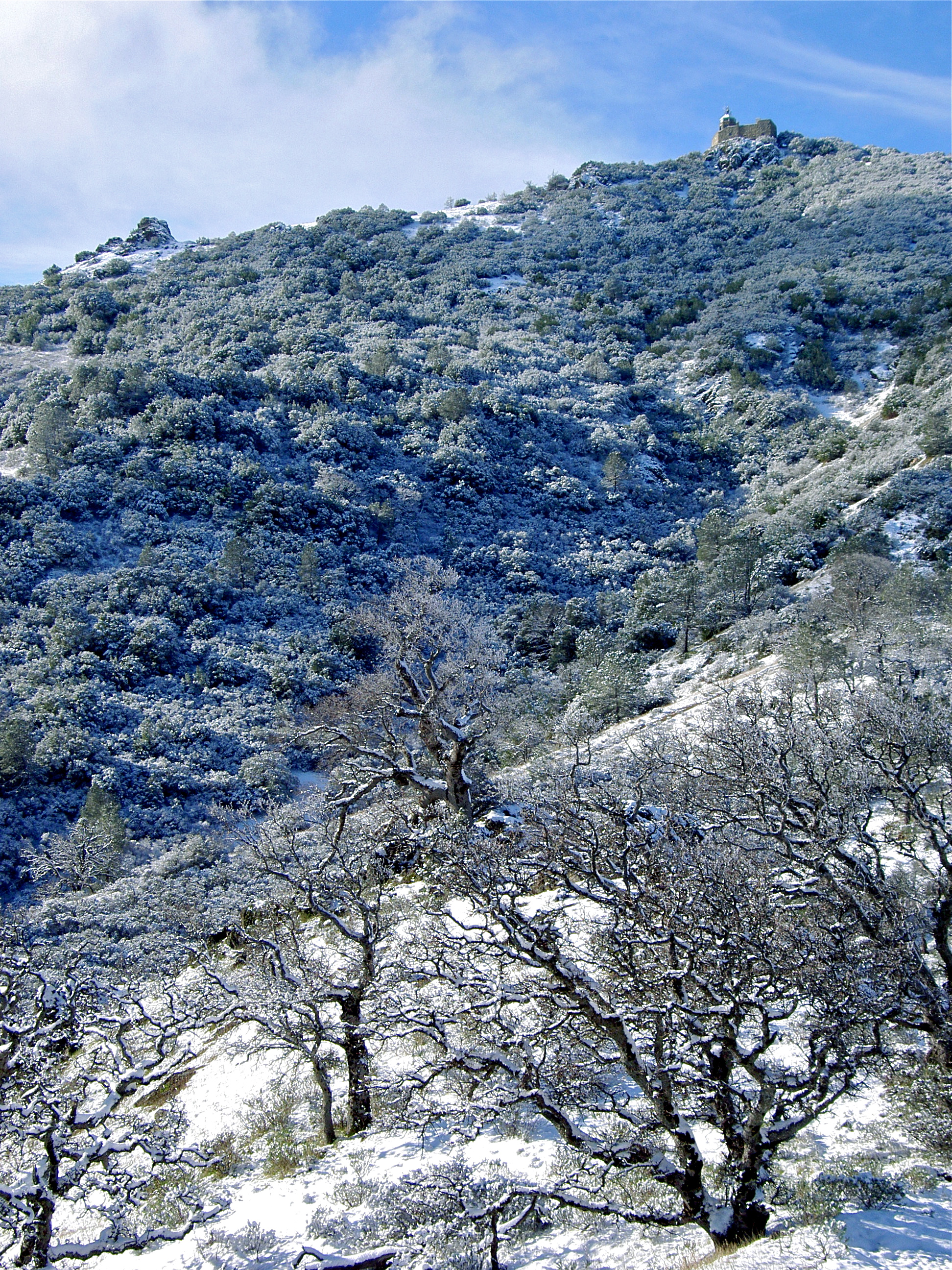 The summit viewed from North Peak Trail, February of 2006.