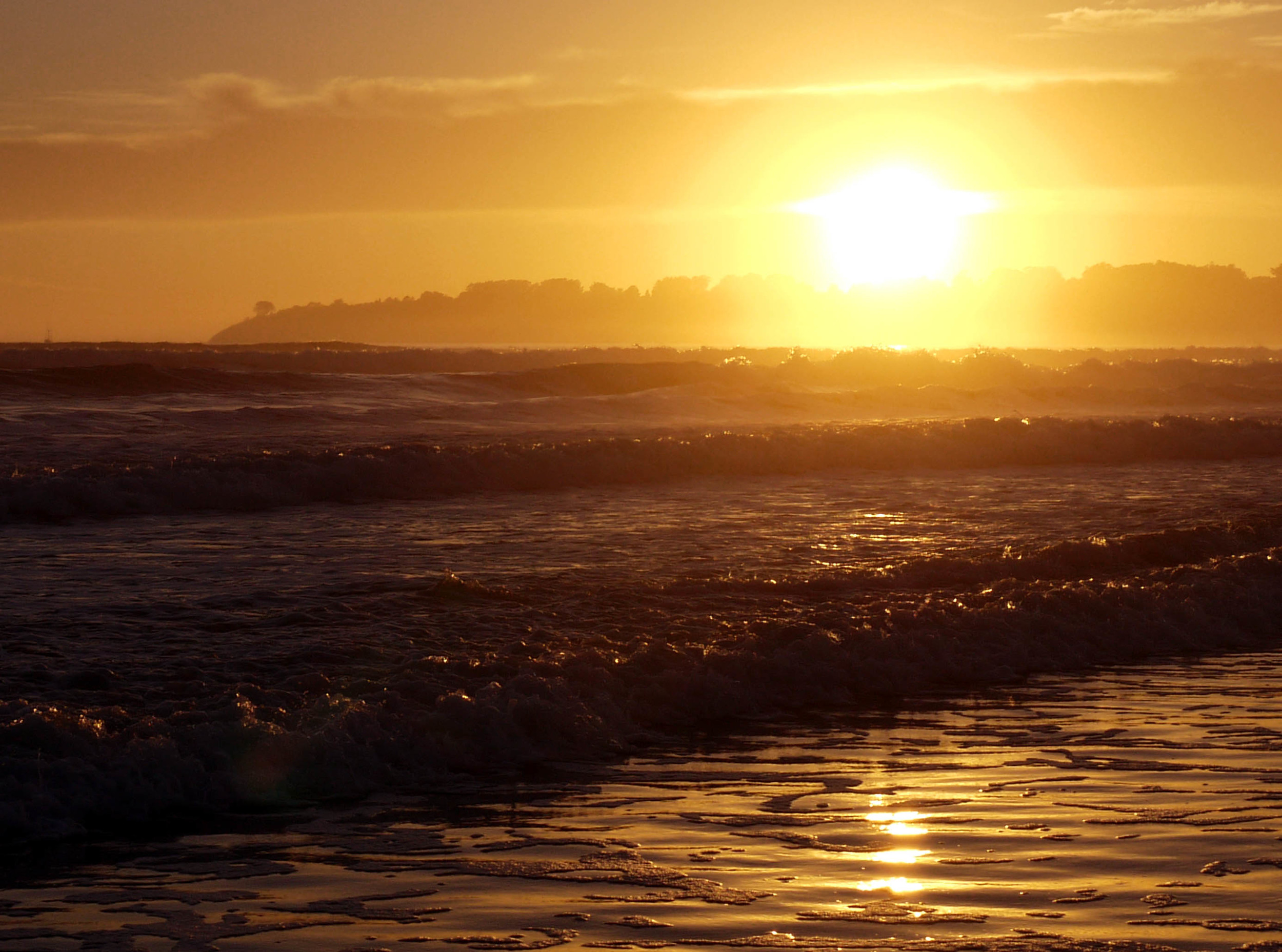 Sunset at Stinson Beach.