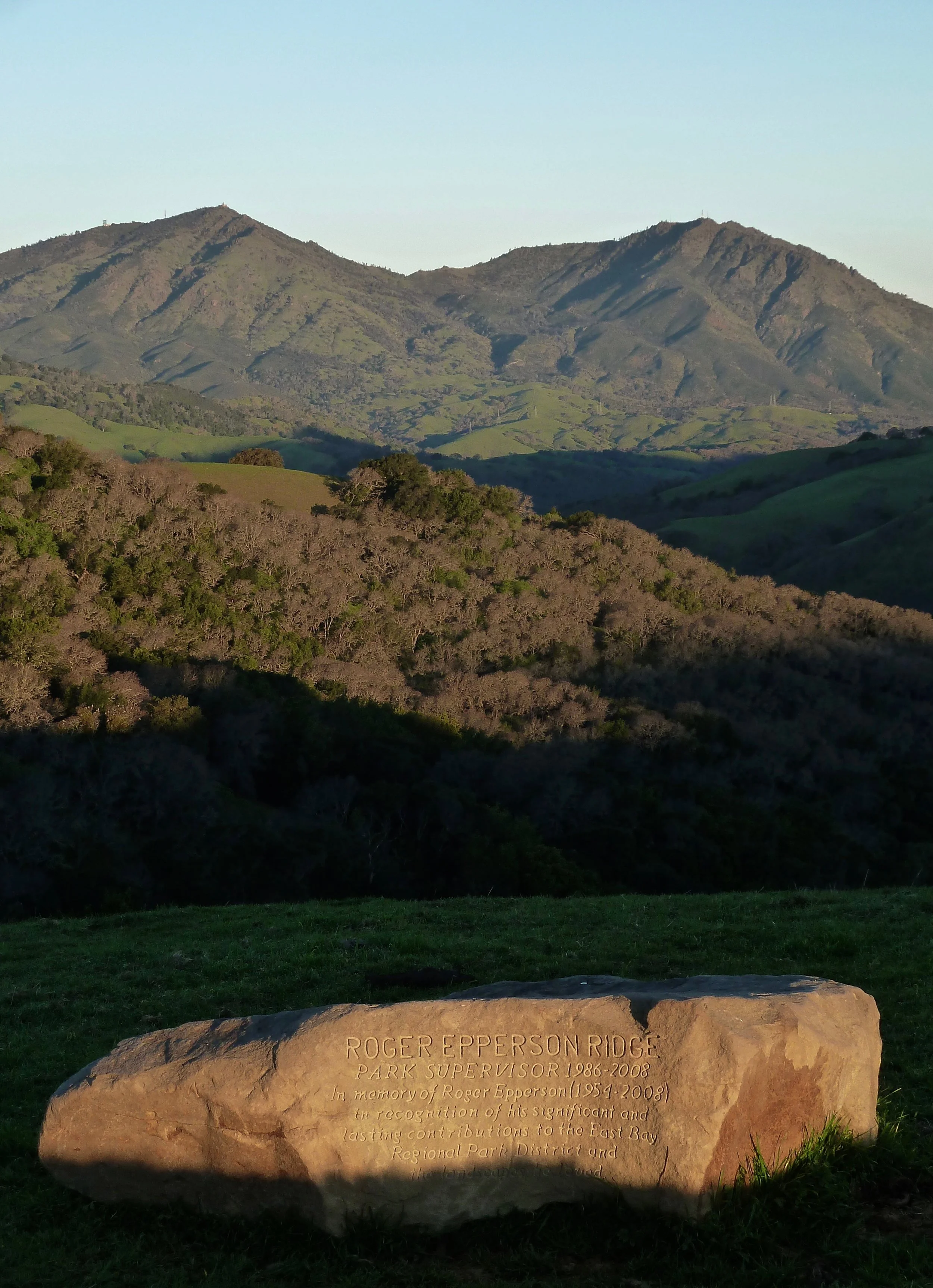 The view from Roger Epperson Ridge, Morgan Territory Regional Preserve.