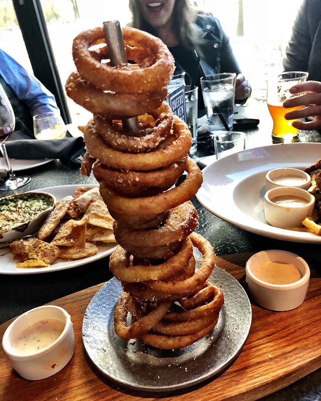 A plate of onion rings just won&rsquo;t do it for me ever again! #stackem