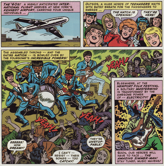 A back-page comic by R. Sikoryak for Pulse! magazine, from 2001.