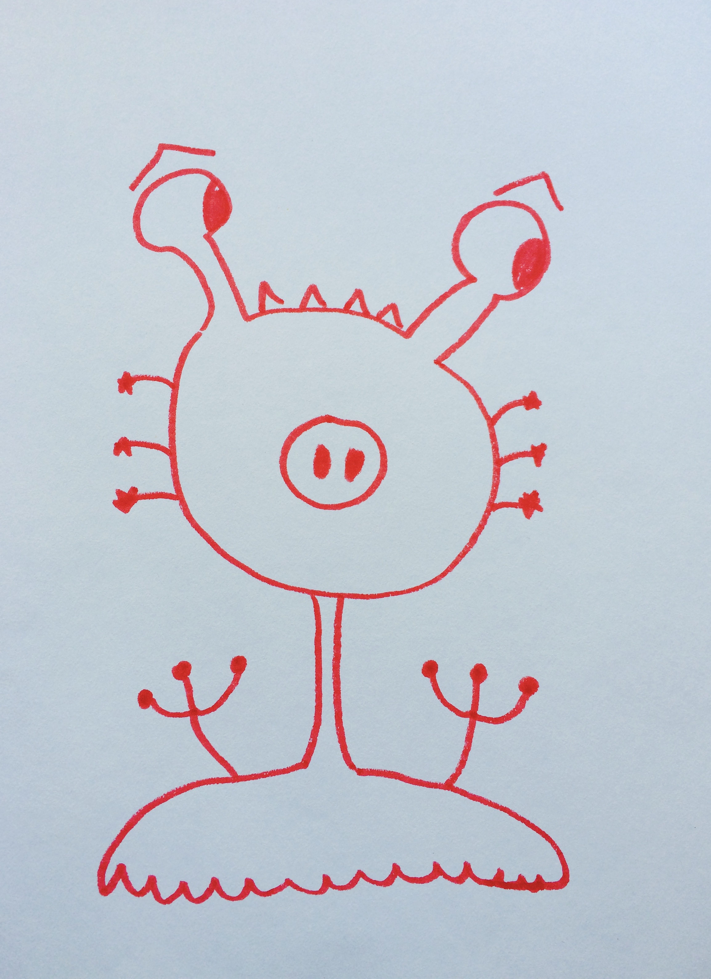 Silly monster by Hannah