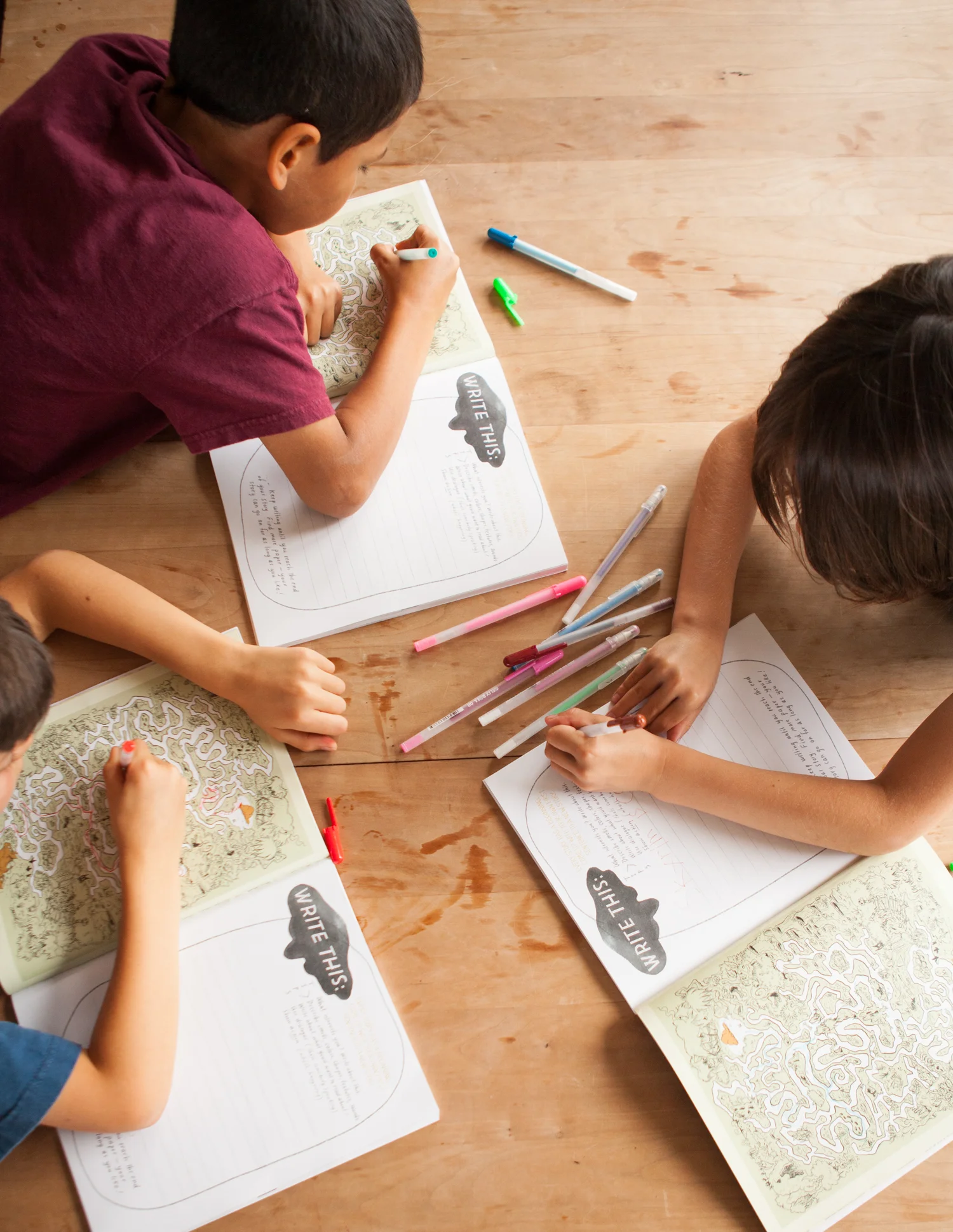 Who doesn't love a maze?! But with a selection of colorful Gelly Roll Pens at our side, doodling and writing takes on another level of playful pleasure. Photo © Melissa Kaseman