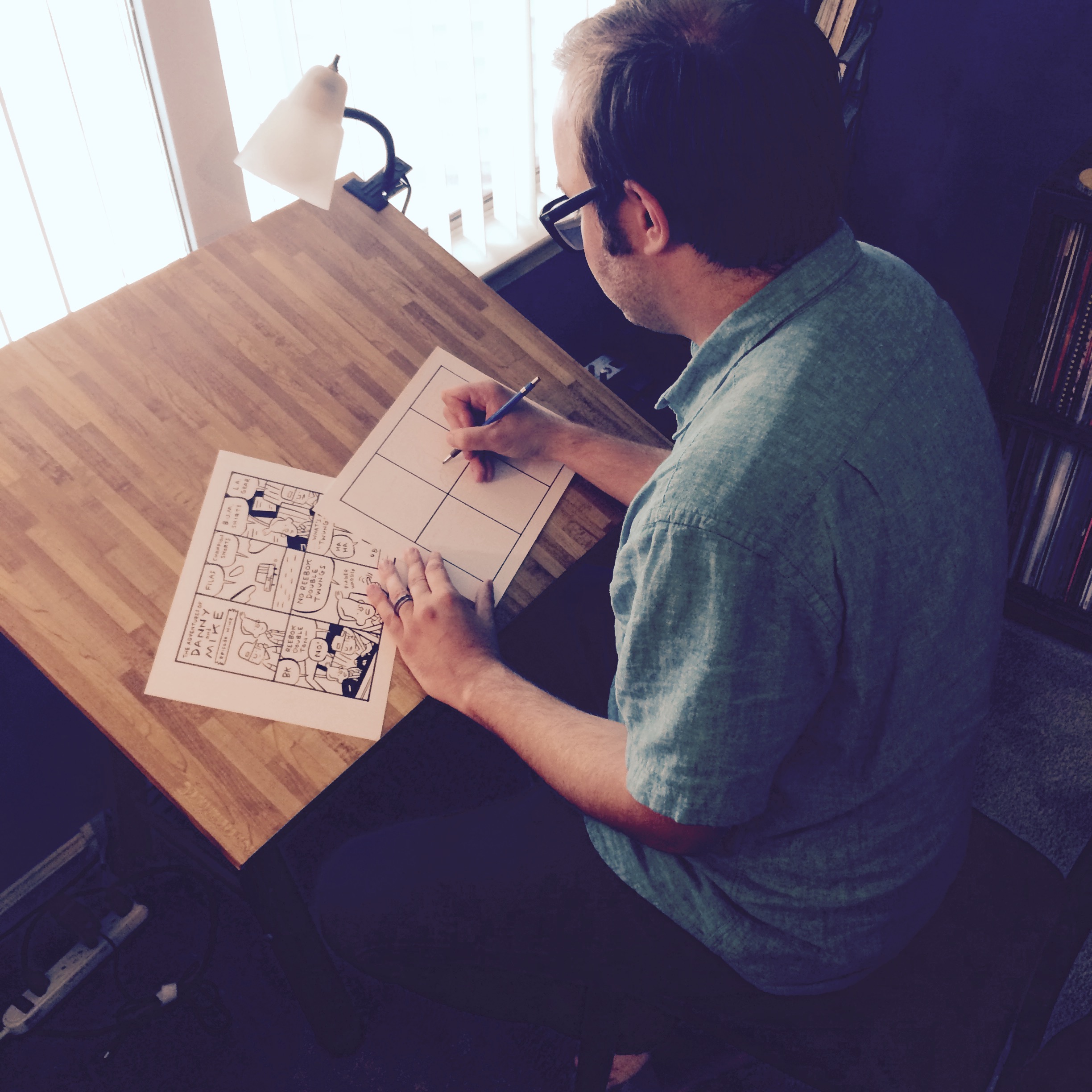 The artist at work