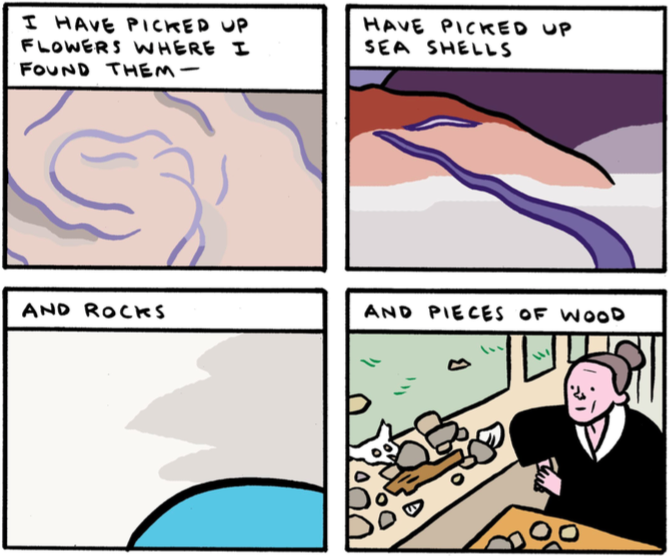 Four panels from Todd's upcoming Illustoria comic