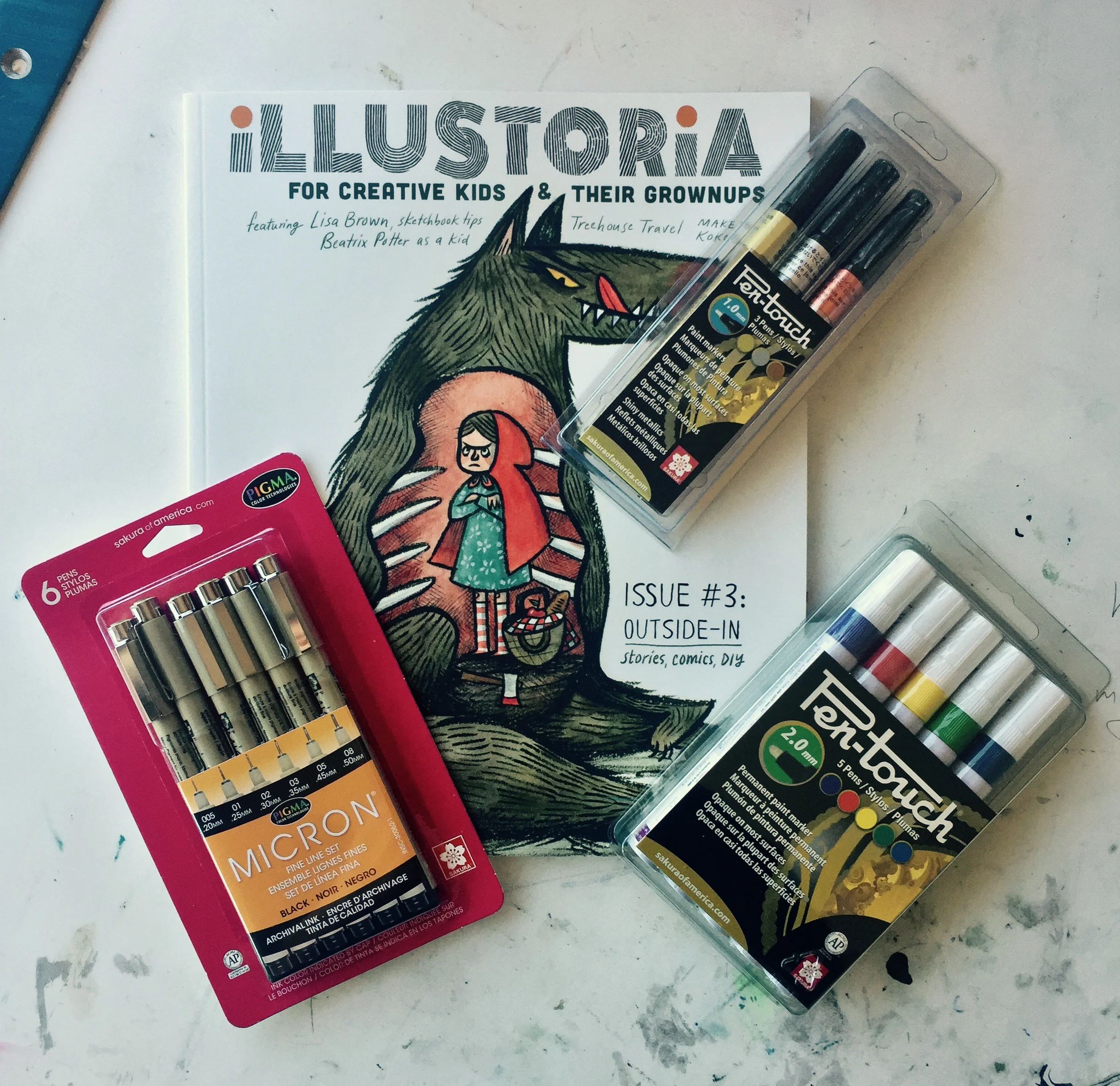 Giveaway! Art supplies + Issue 3