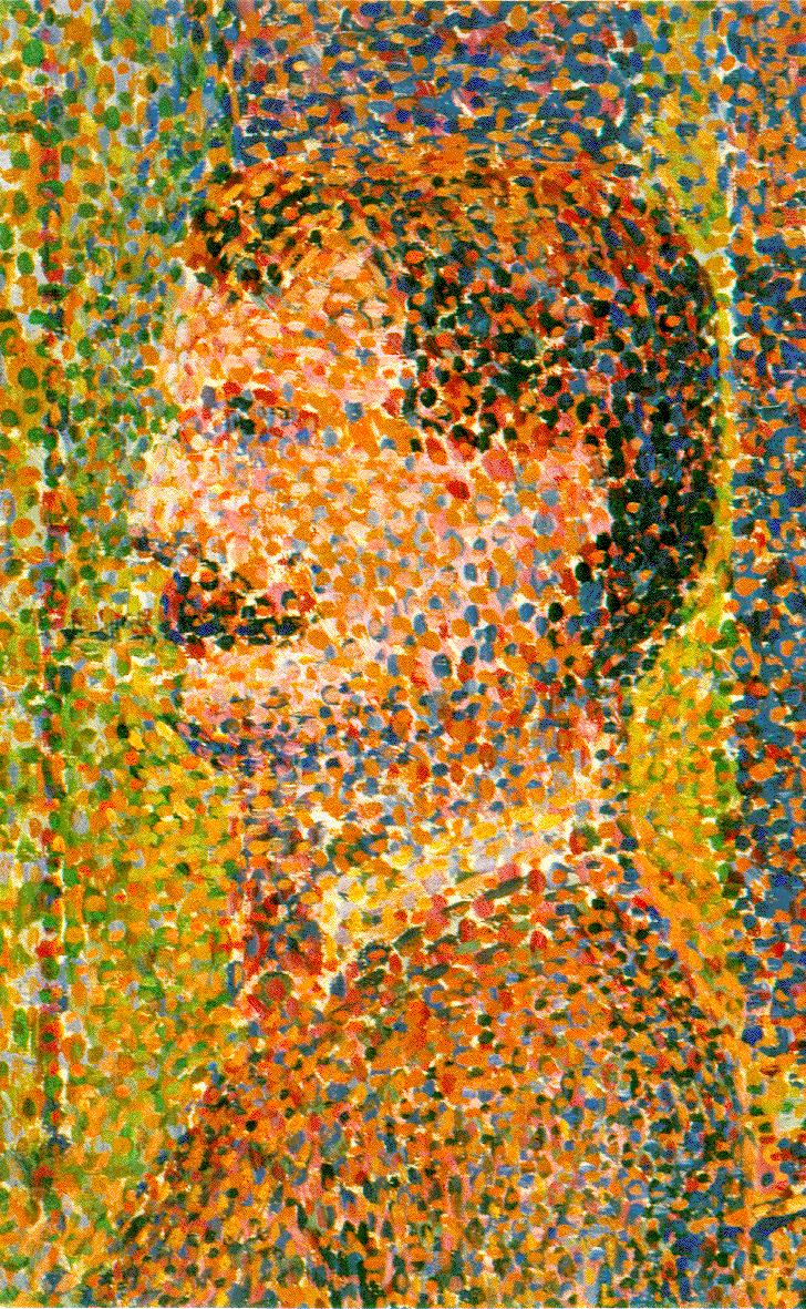 Close-Up of Circus Slideshow, George Seurat, 1888