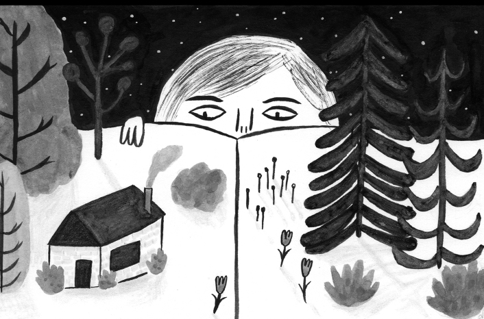 Art by © Rachel Garrison for #3: The Outside-In Issue