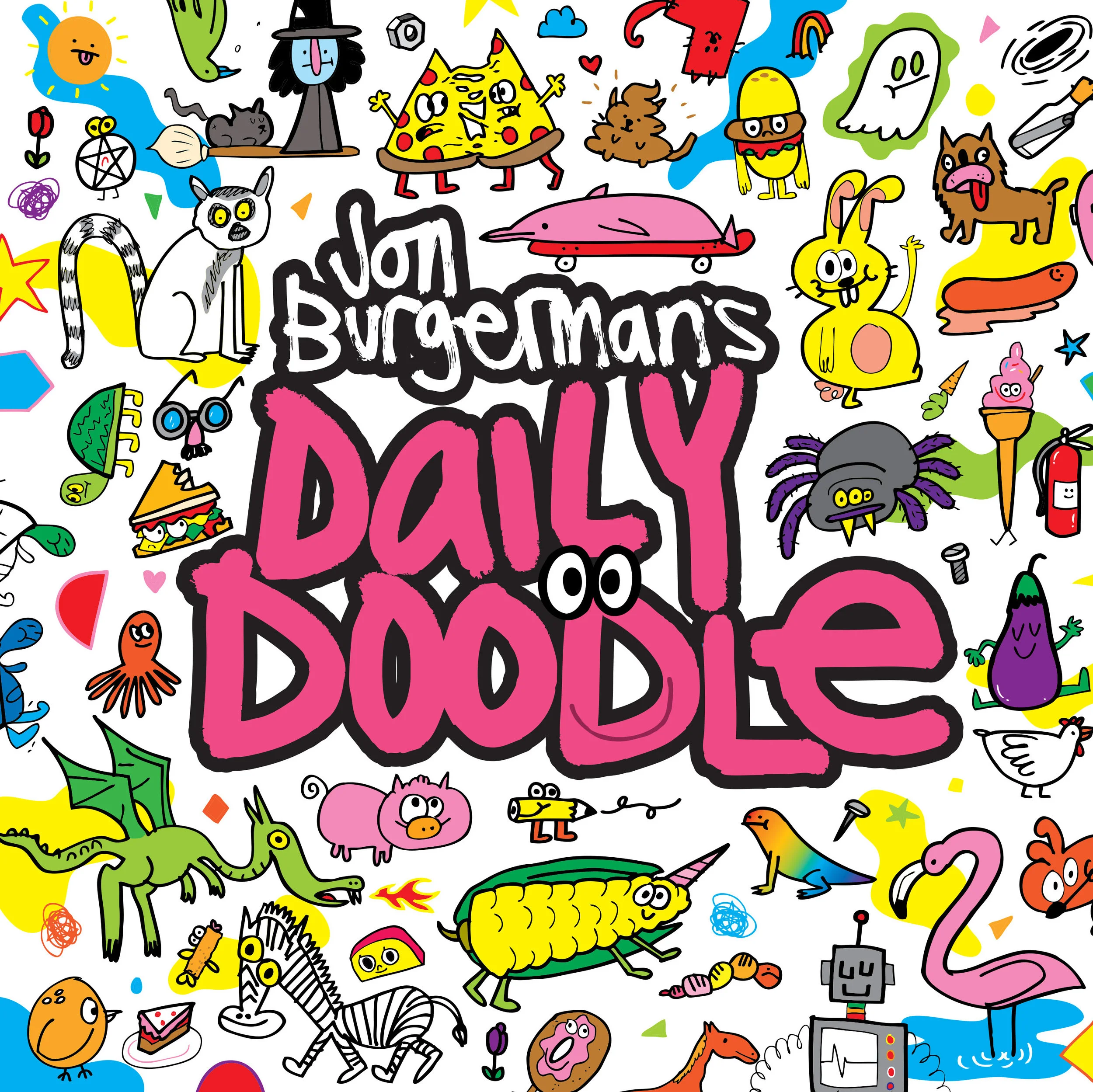 We adore this cover and all the ridiculously fun and engaging doodling prompts in this book, which comes with cool doodle stickers to complete and stick anywhere!