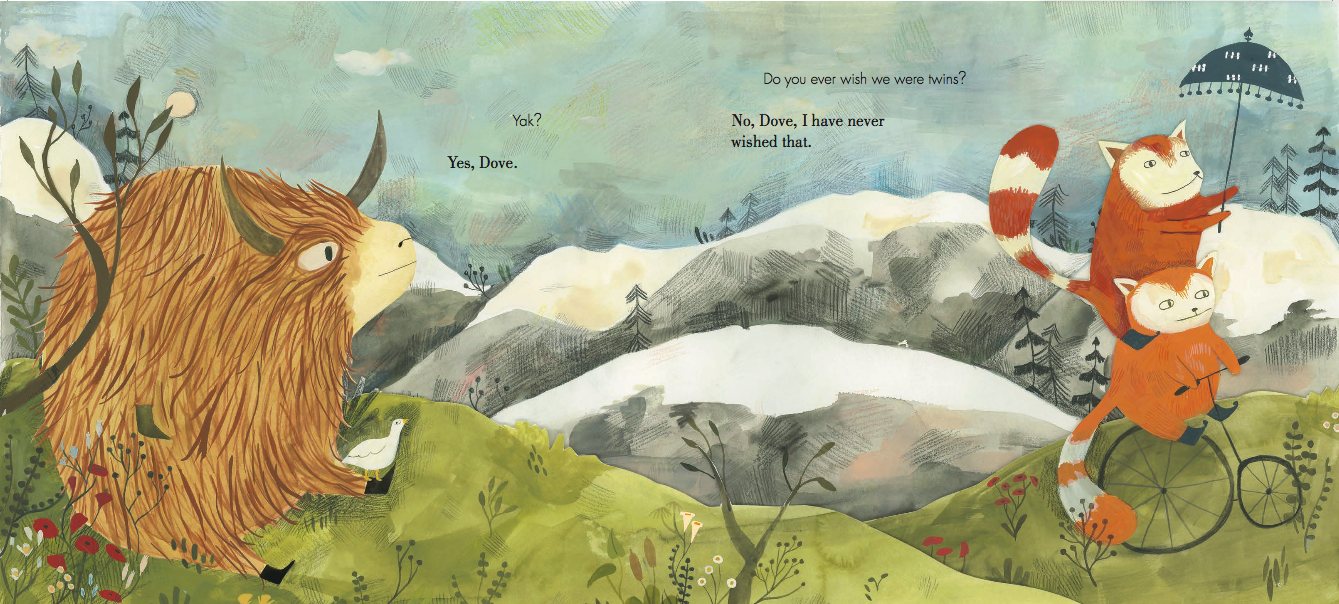 Yak and Dove , by Kyo Maclear and illustrated by Esmé Shapiro