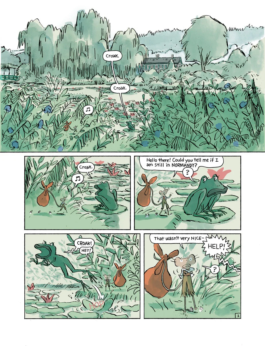Page from Musnet; The Mouse of Monet by © Kickliy