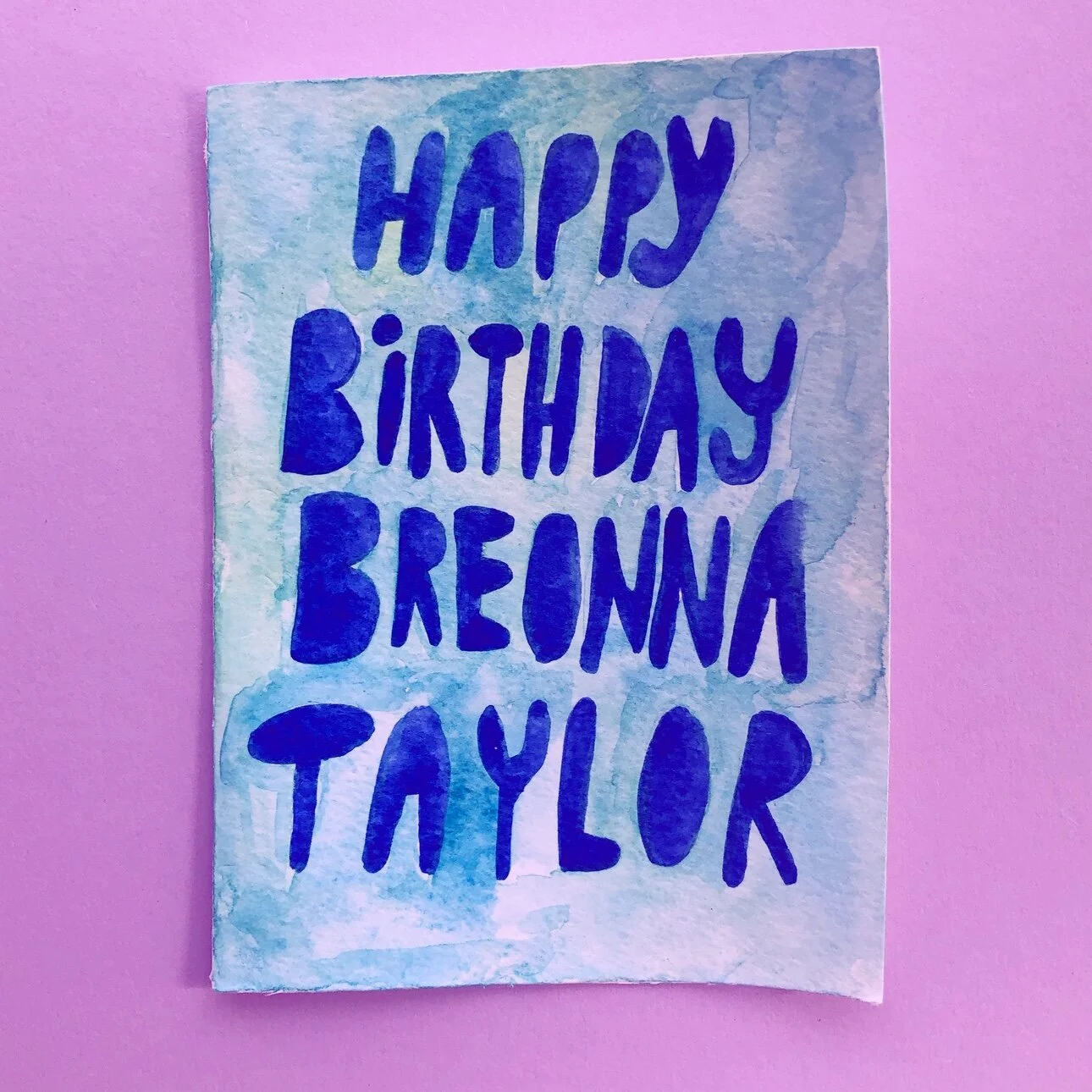 Illustoria Week of Action Day 5: Birthday Cards for Breonna Taylor 