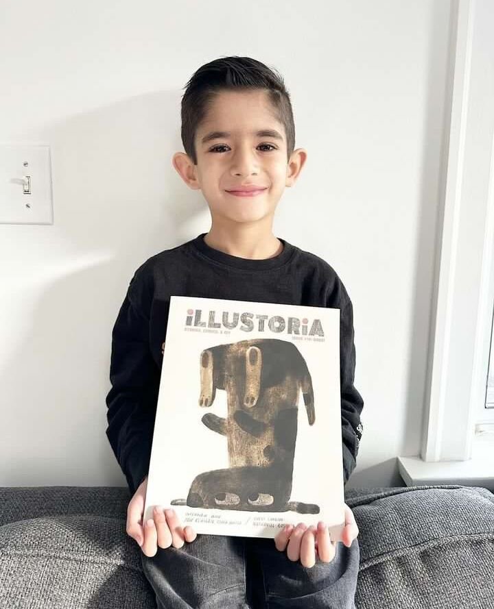 Happy #KidArtFriday from Kaiden from New Westminster, BC! Kaiden drew this rad superhero dog when he was five for Issue 19: Cats &amp; Dogs 🐶 Unfortunately this amazing issue is sold out now, but be sure to look out for it at your local library 📚️ 