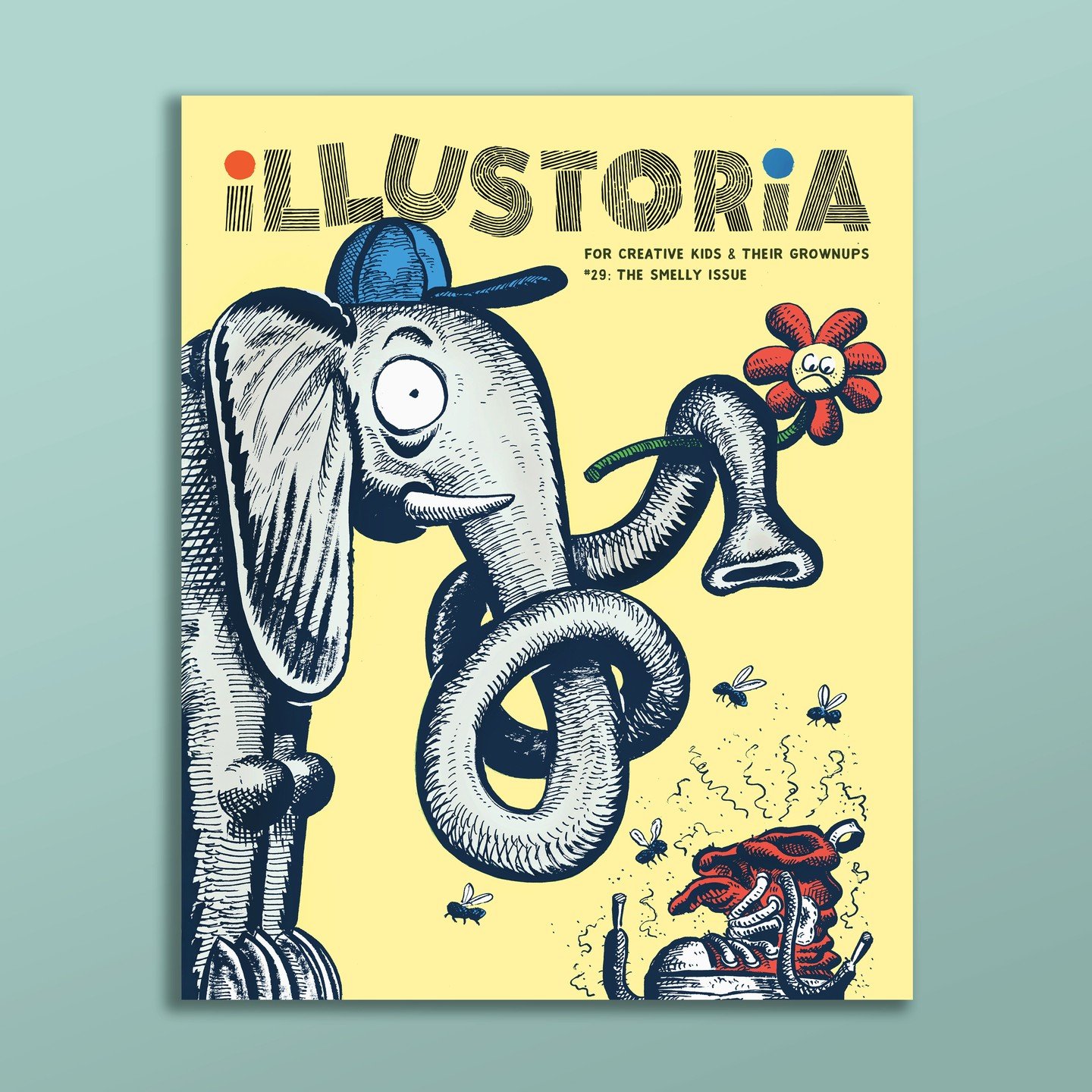 Issue 29 Smelly COVER REVEAL + FLASH SALE! 👃🏾🌹⁠
⁠
To celebrate the launch of our new sensory issue, we are offering a 🔥ONE-DAY🔥 sale on subscriptions. Friday, February 6th only, get three issues of Illustoria for only $30! Grab your copy via lin
