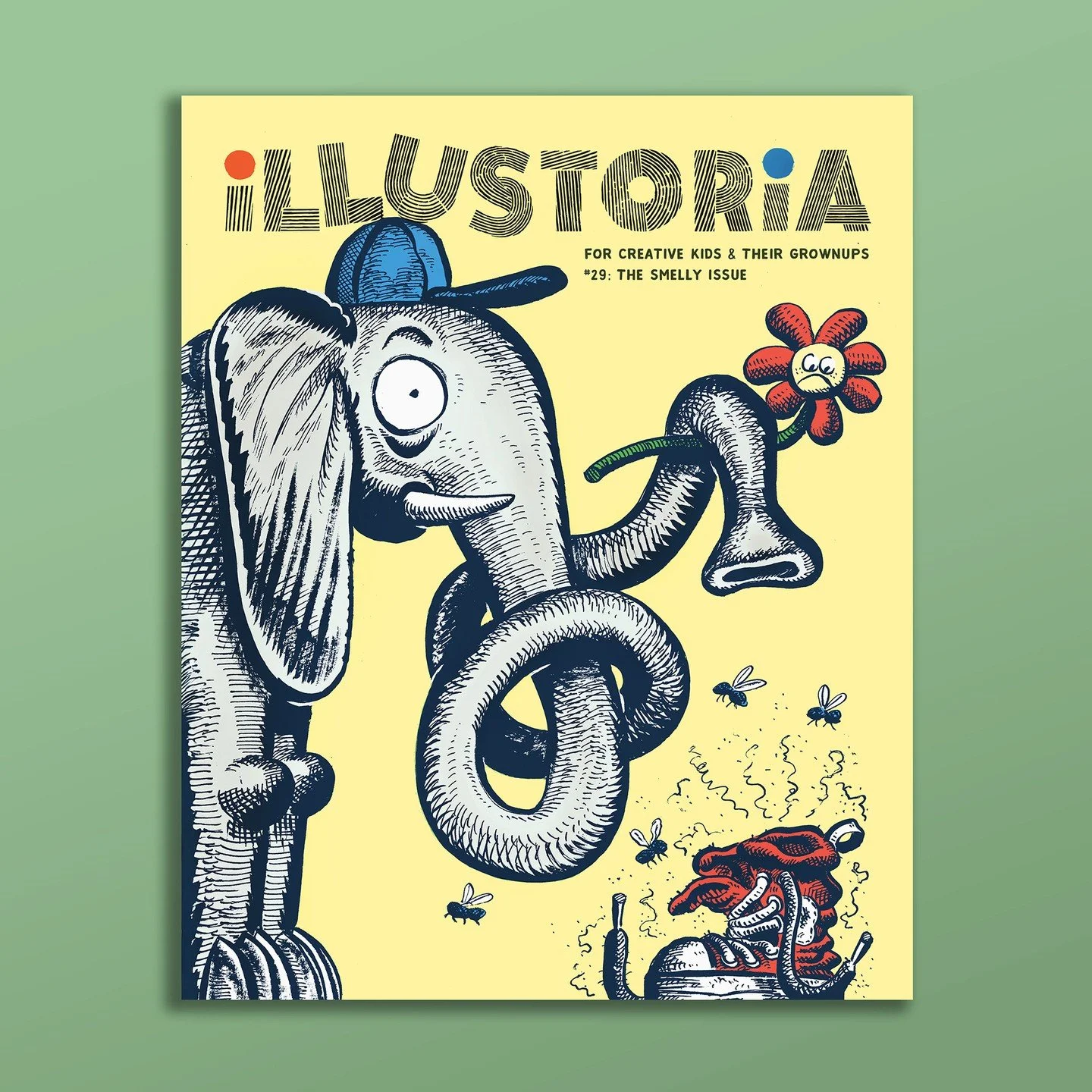 GET A WHIFF 🌸💩 Illustoria 29: Smelly has officially arrived!!! Join us on a sensational tour of odors, aromas, whiffs, scents, and maybe a stench or two. To celebrate, subscriptions are *JUST $33* until this time next week. ⁠
⁠
A tip of the 🐘🧢 el