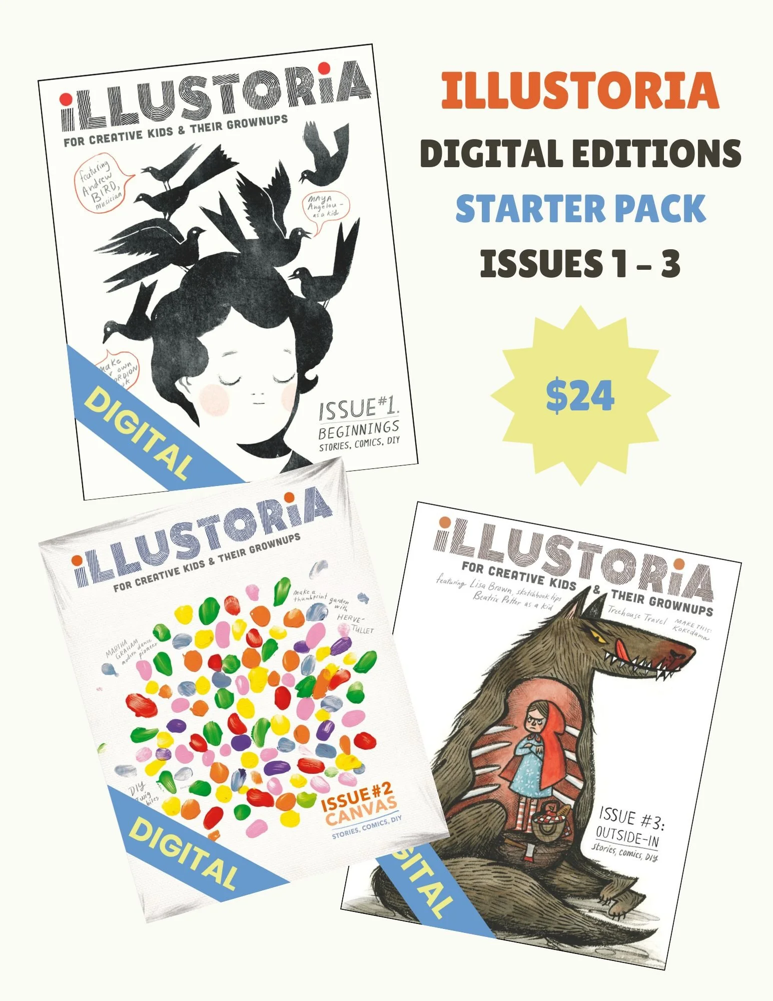 ILLUSTORIA Digital Editions Starter Pack  ISSUES 1 – 3