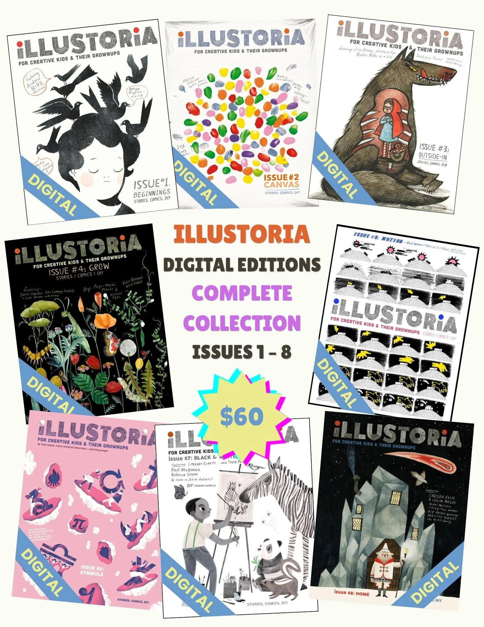ILLUSTORIA Digital Editions Complete Collection  ISSUES 1 – 8