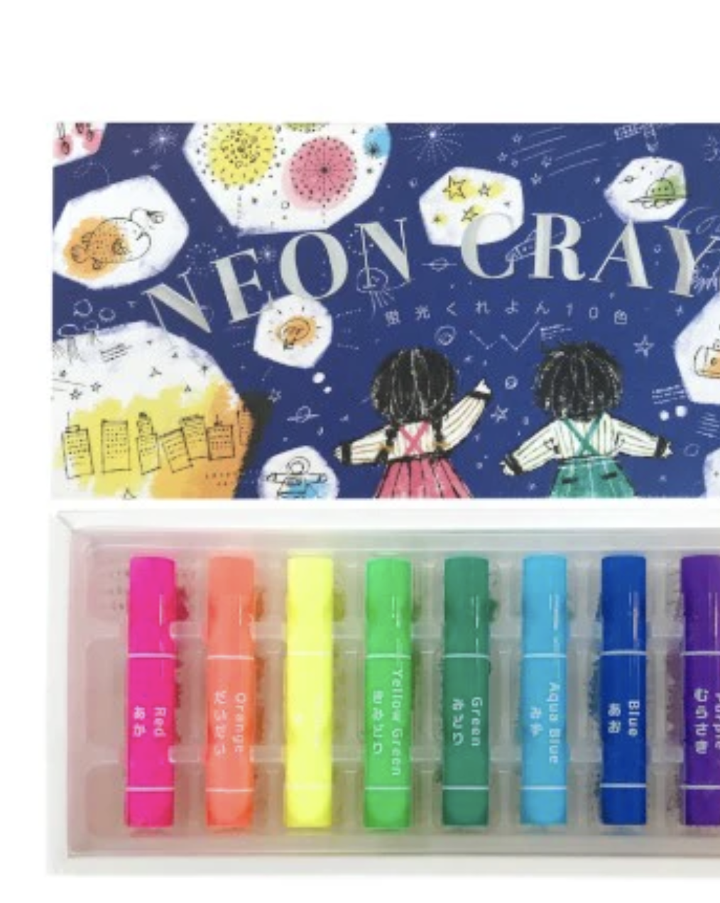 Kokuyu Neon Crayon - 10 Colors