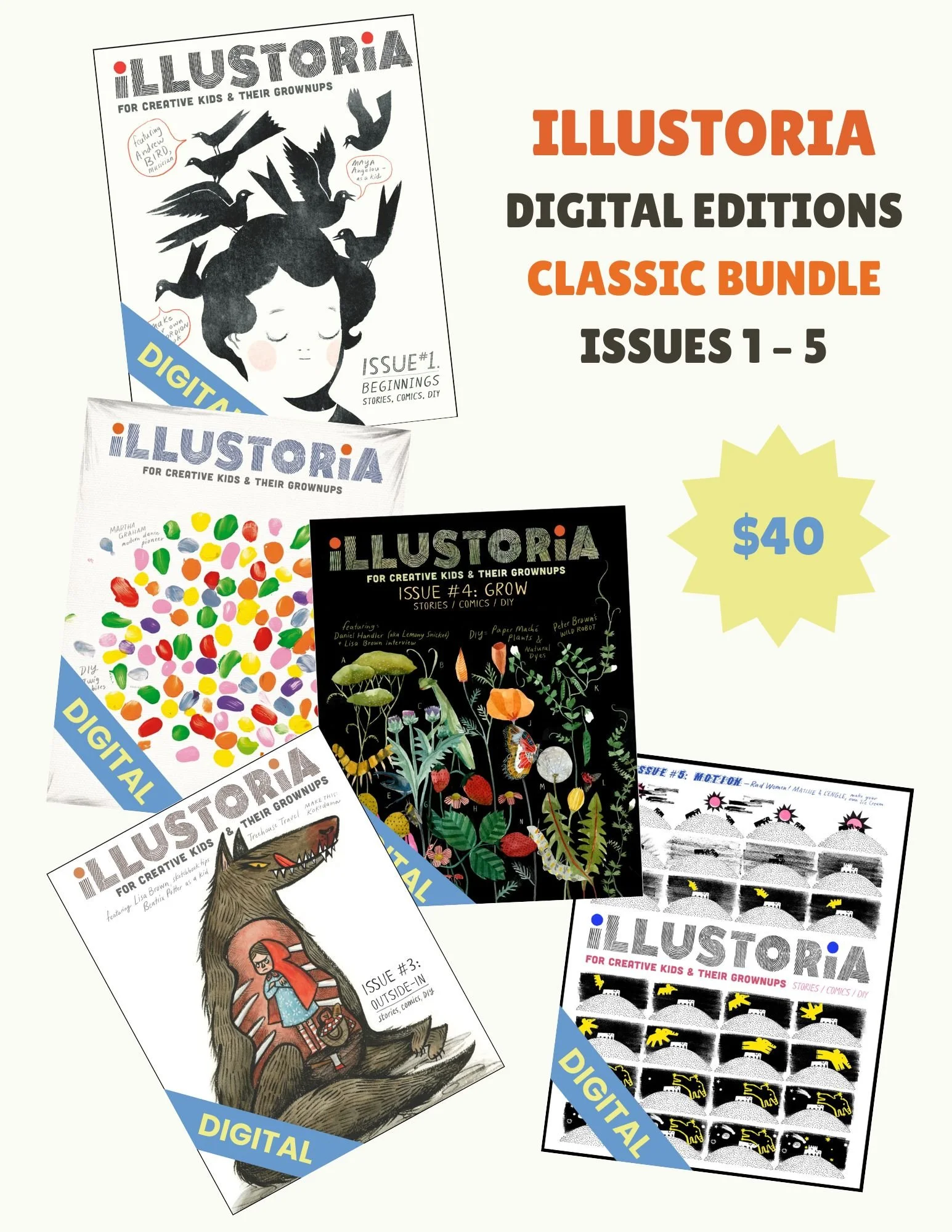 ILLUSTORIA Digital Editions Classic Bundle  ISSUES 1 – 5