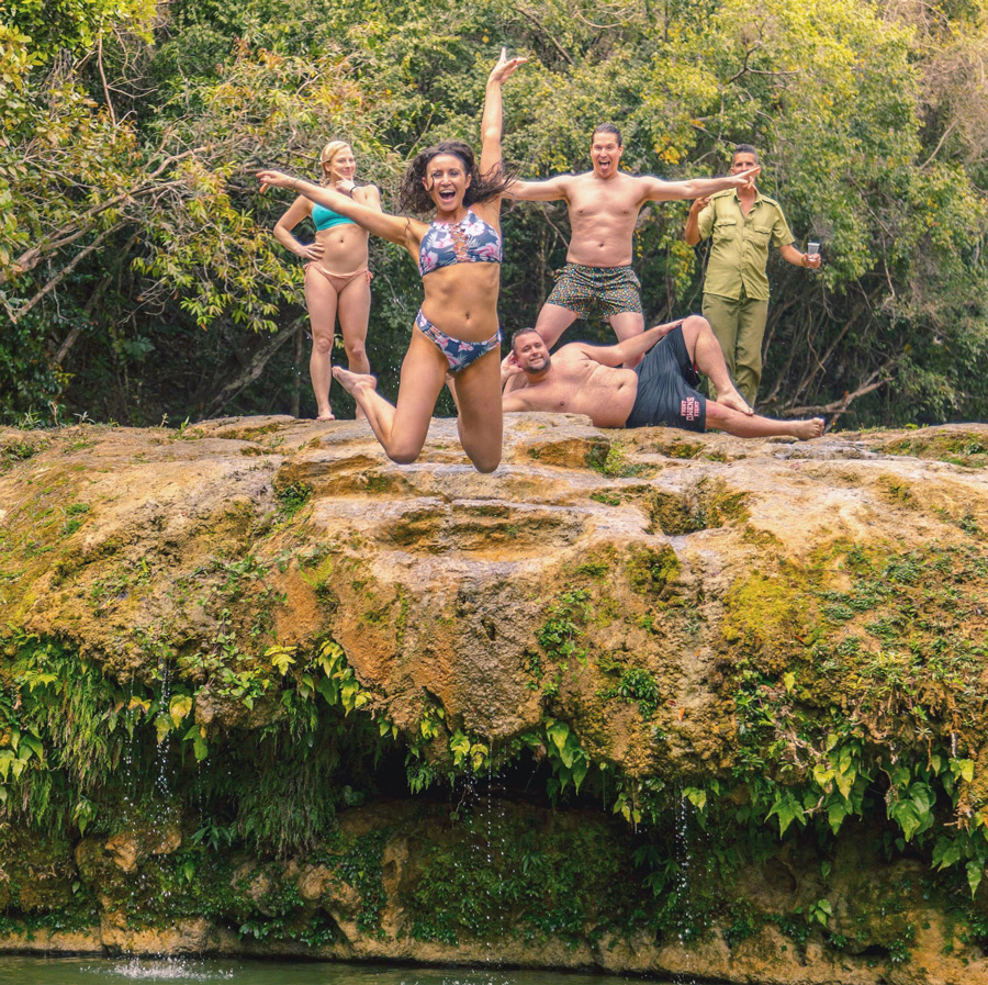 pure bliss with my silly friends (and a local)