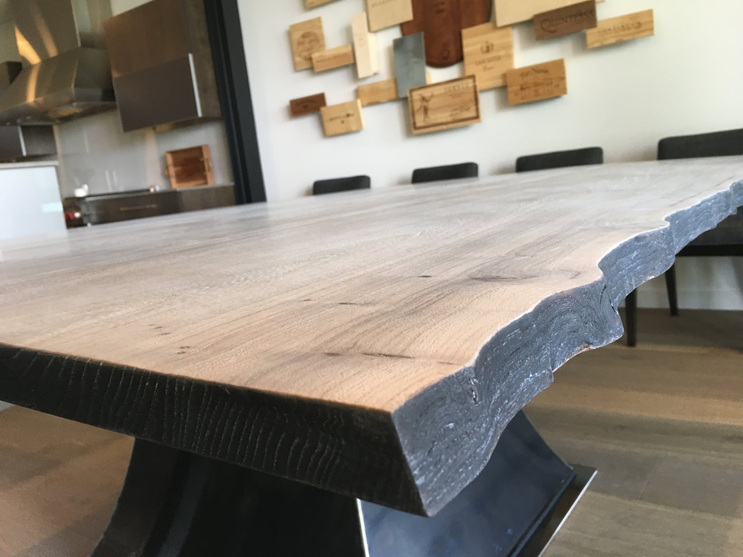 Bleached Elm Dining Table