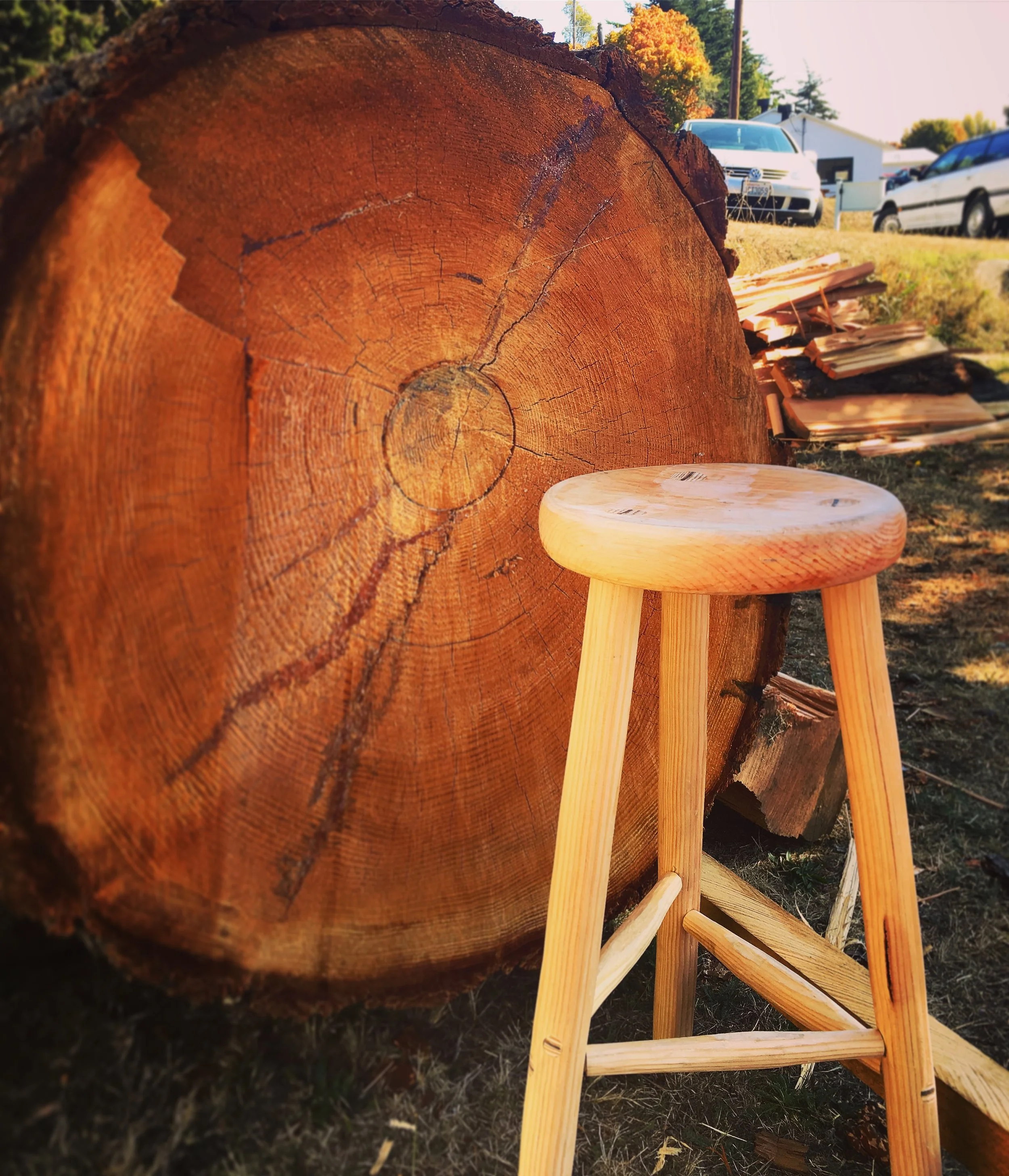 Old Growth Douglas Fir Stool