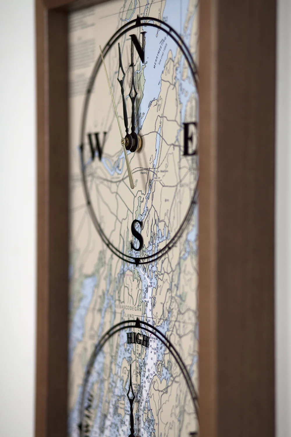 Time and Tide — Pod of Handmade Nautical Chart Clocks