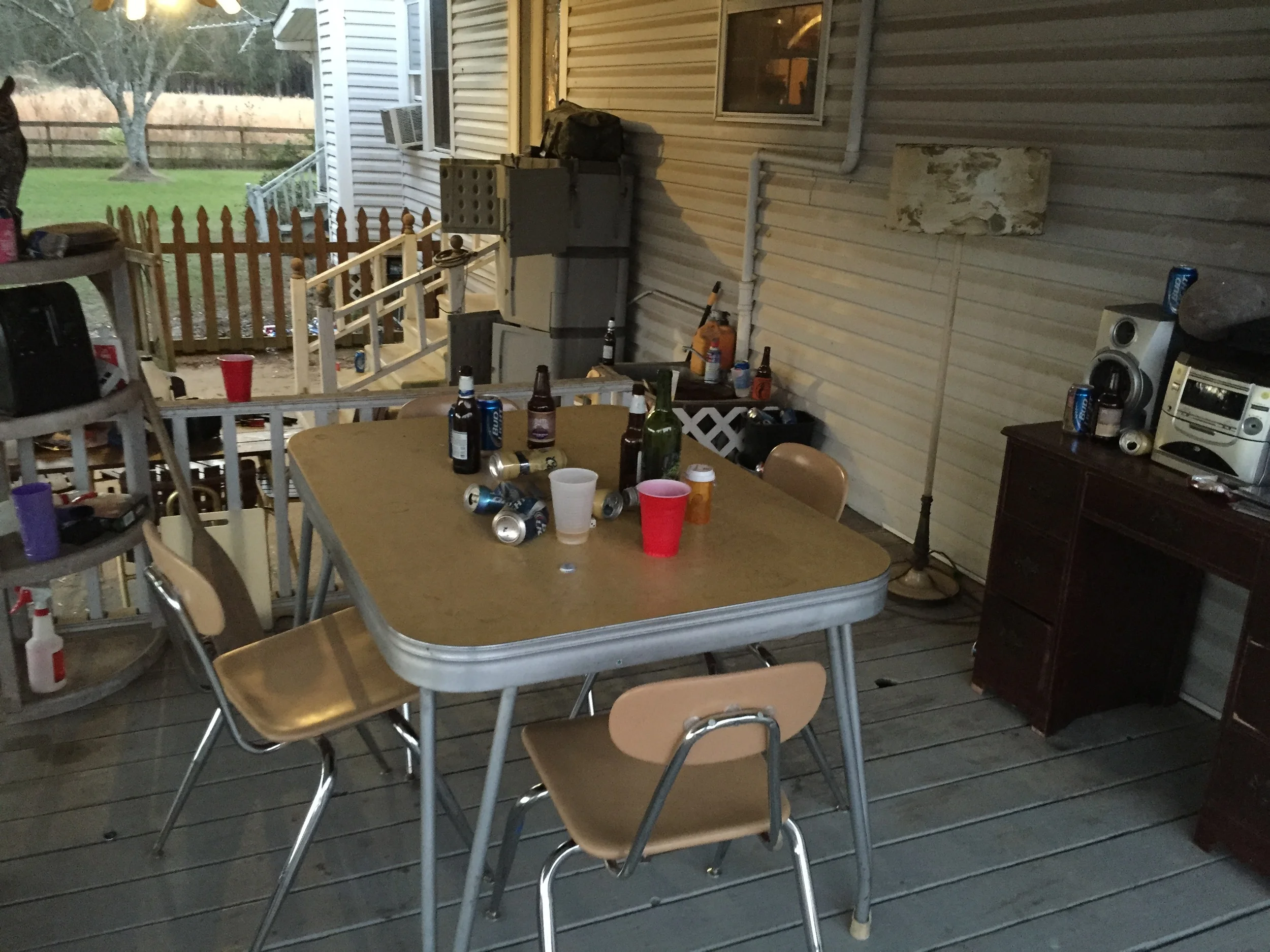 Vincent and JC's childhood home, after party