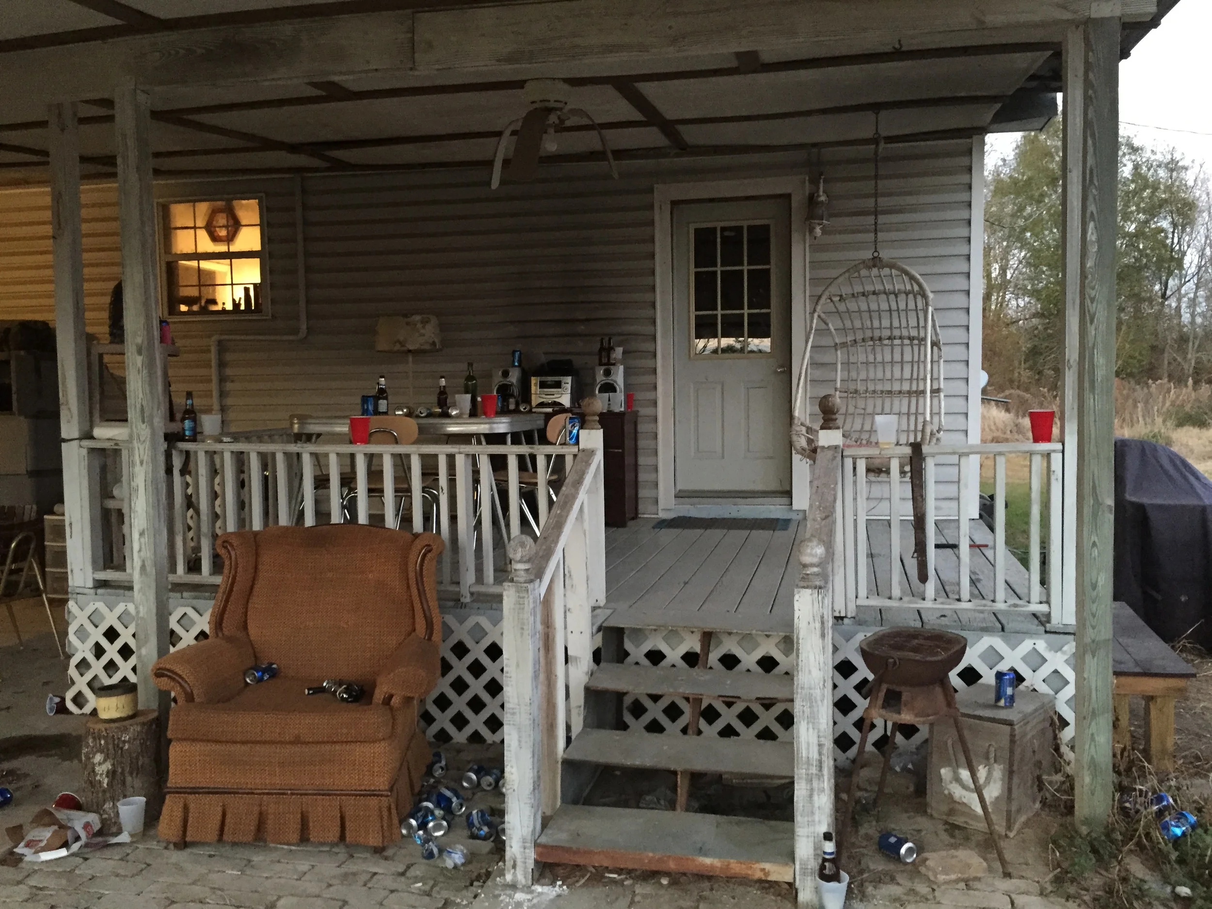 Vincent and JC's childhood home, after party