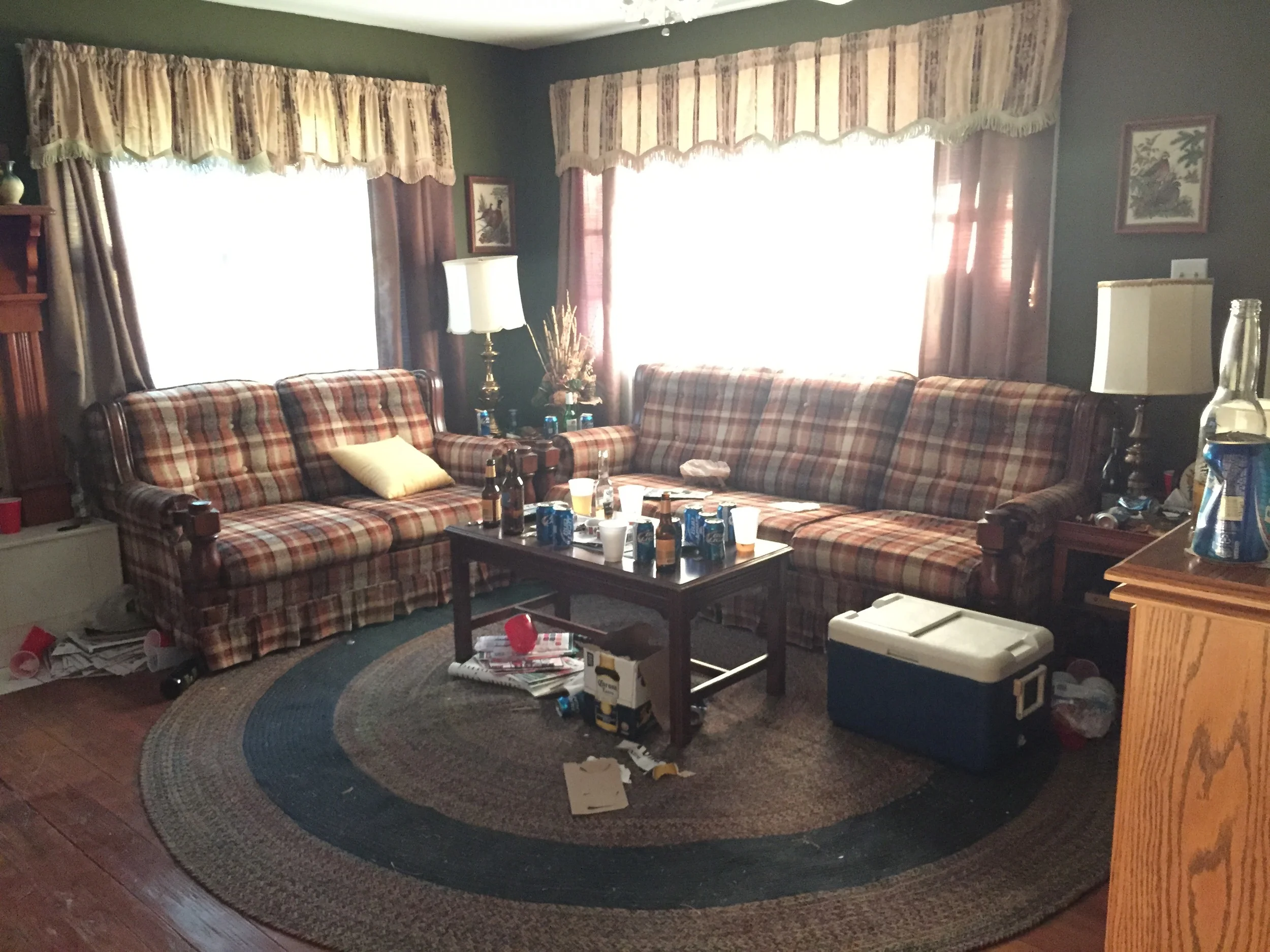 Vincent and JC's childhood home, after party