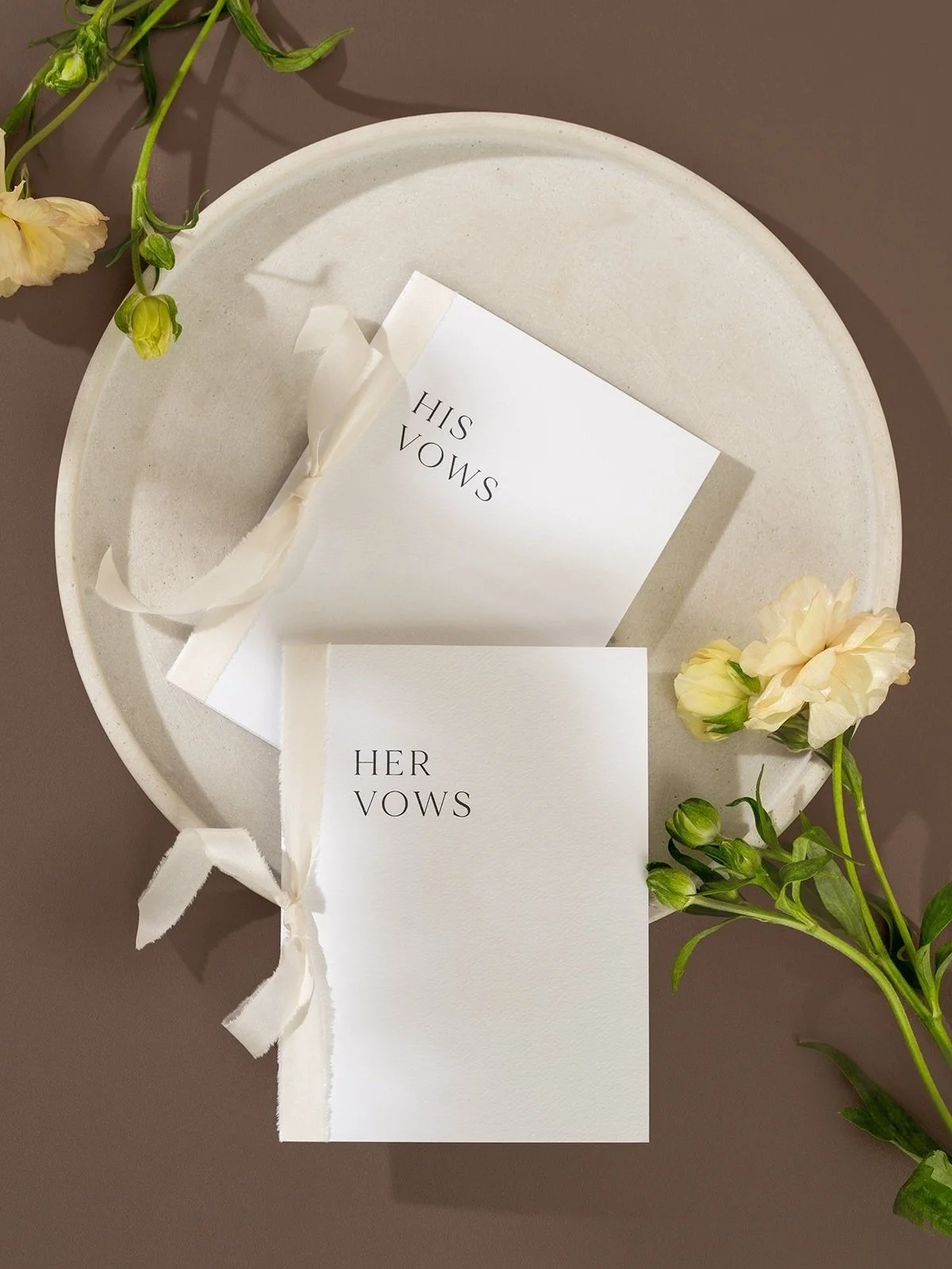 Personalized Vow books - Minimalist