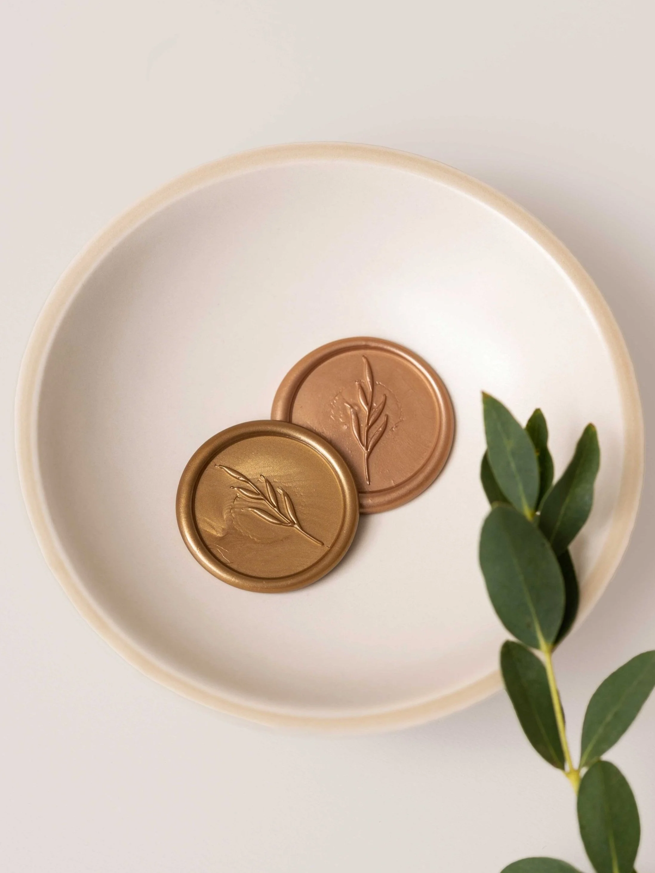 Sceaux en cire - Branche d'olivier