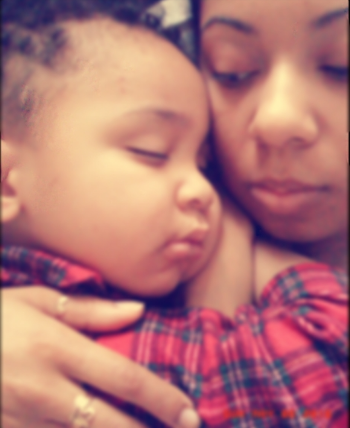 Me & my sweet baby, he's definitely not this little any more!