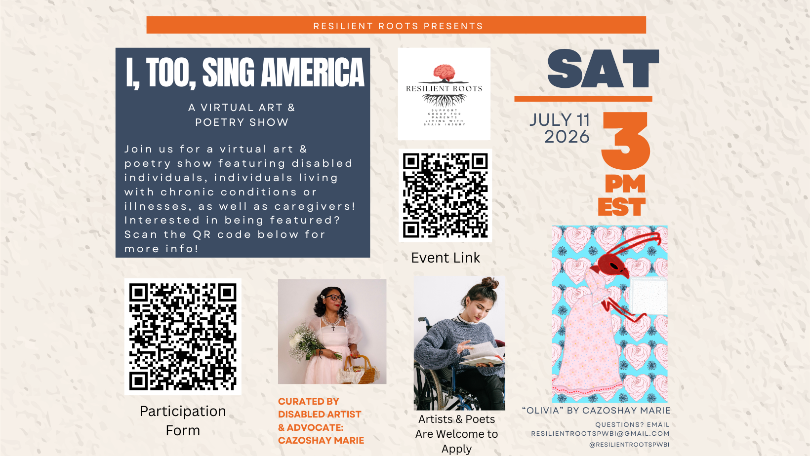 "I, Too, Sing America" Virtual Art and Poetry Show
