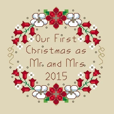 First Christmas Together Ornament — Shannon Christine Designs Cross ...