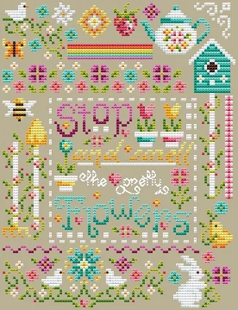 Funky Spring Sampler — Shannon Christine Designs Cross Stitch Patterns