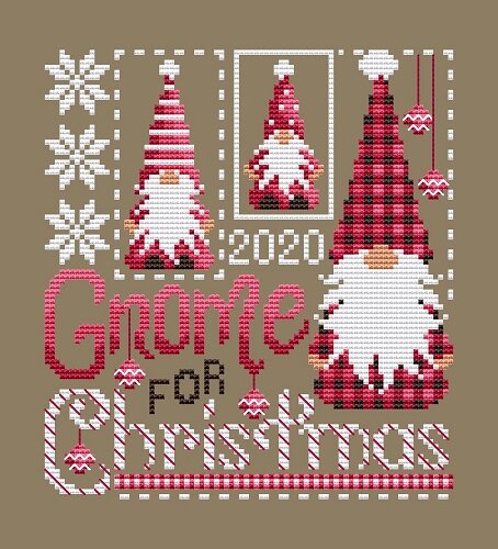 Christmas gnome cross stitch pattern pdf christmas
