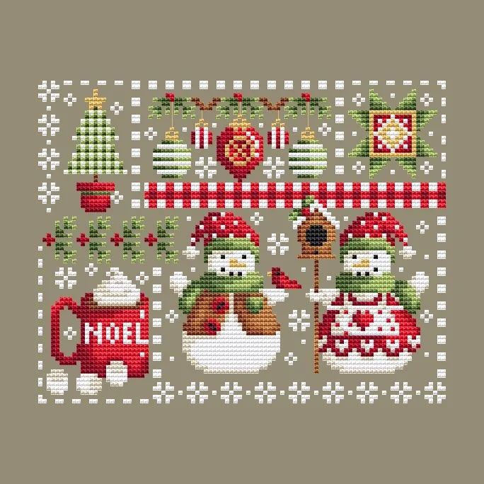 Christmas Snow Fun — Shannon Christine Designs Cross Stitch Patterns