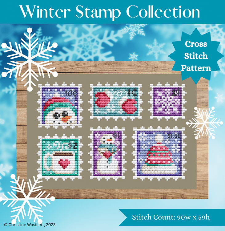 Winter Stamp Collection — Shannon Christine Designs Cross Stitch Patterns