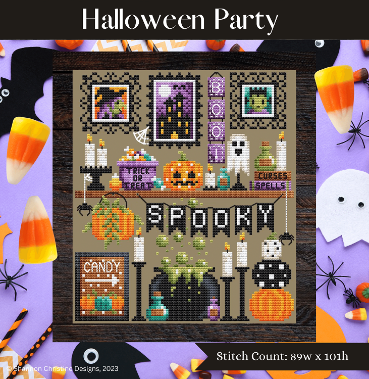 Halloween Party — Shannon Christine Designs Cross Stitch Patterns