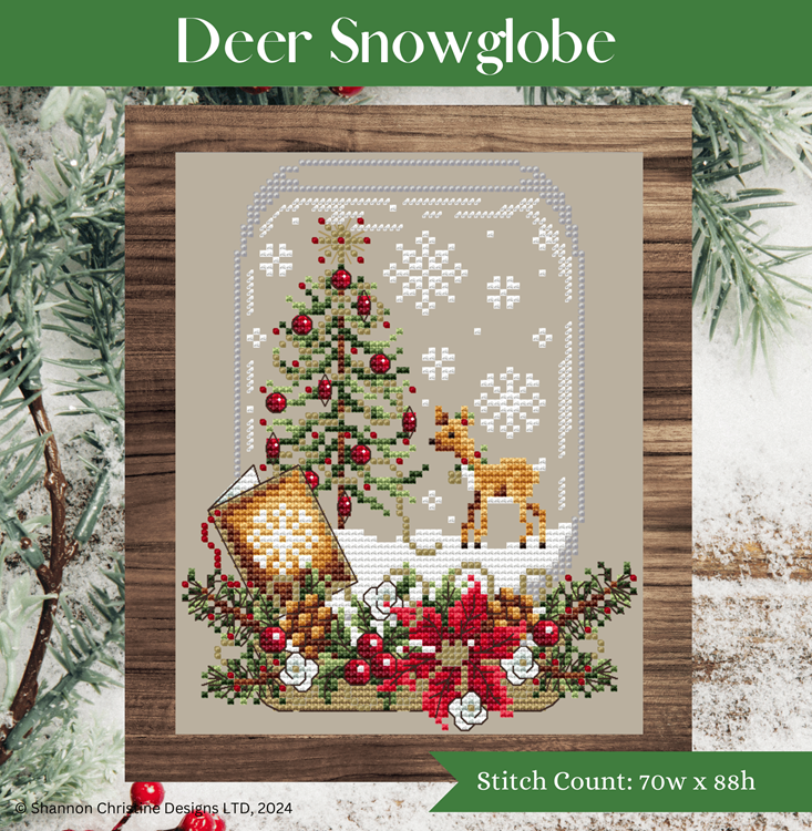 Sleigh Snowglobe — Shannon Christine Designs Cross Stitch Patterns