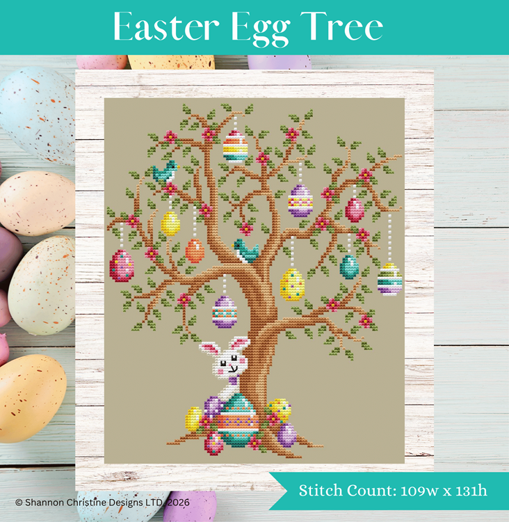 Easter Egg Tree — Shannon Christine Designs Cross Stitch Patterns