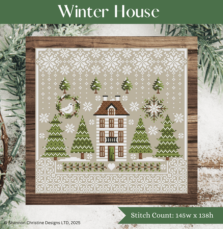 Winter House — Shannon Christine Designs Cross Stitch Patterns